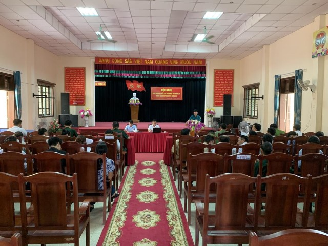 Xã Thuận Lộc tổ chức Hội nghị giao nhiệm vụ diễn tập xã Thuận Lộc trong khu vực phòng thủ năm 2023